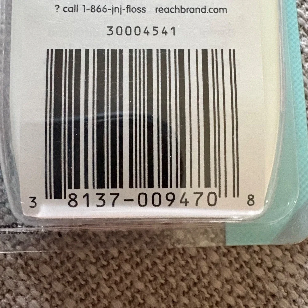 Johnson & Johnson Reach CLEANBURST Spearmint Waxed Dental Floss 55 yd RARE